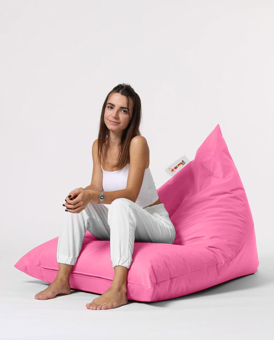 Atelier Del Sofa Pouf Grande Big Bed Rosa Exterior Impermeable Jardin 145x90x35cm